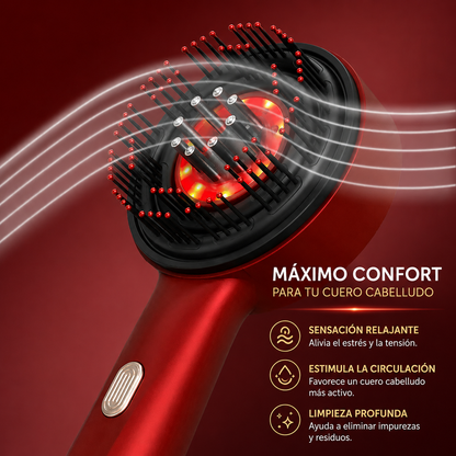Electric Vibration Massage Comb Red Light Hair Growth Massage Scalp Brush anti Hair Loss Liquid Oil Applicator Hair Care